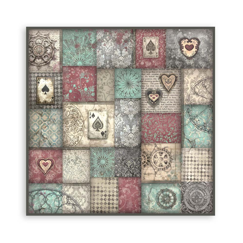 Scrapbooking Pad 22 sheets cm 20,3X20,3 (8"X8") Single Face Master of Magic - 33