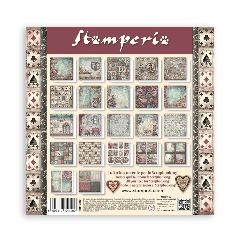 Scrapbooking Pad 22 sheets cm 20,3X20,3 (8"X8") Single Face Master of Magic - 48