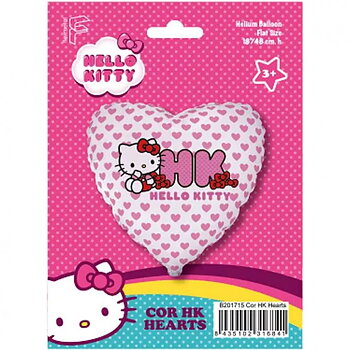 Hello Kitty Folie Ballong 45 cm - Hjärta