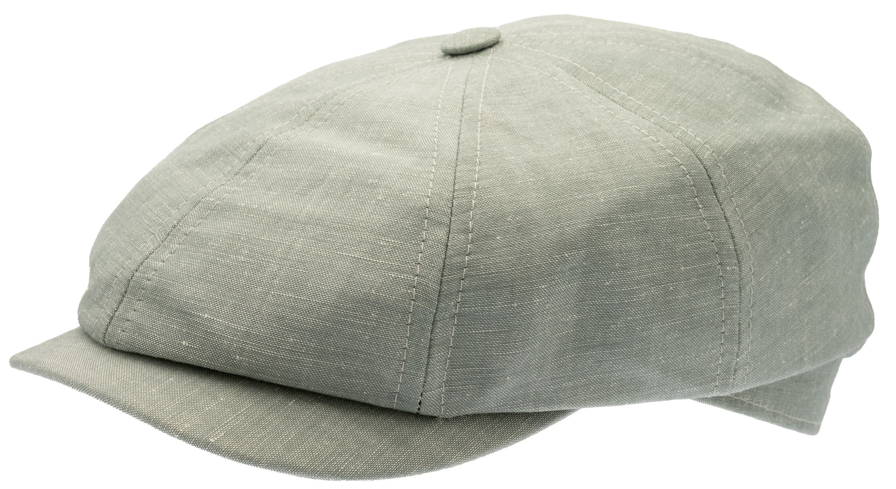 Alan Light green  gubbkeps i linnechambray Vår/sommarkeps säljs på Hospitalsg 16