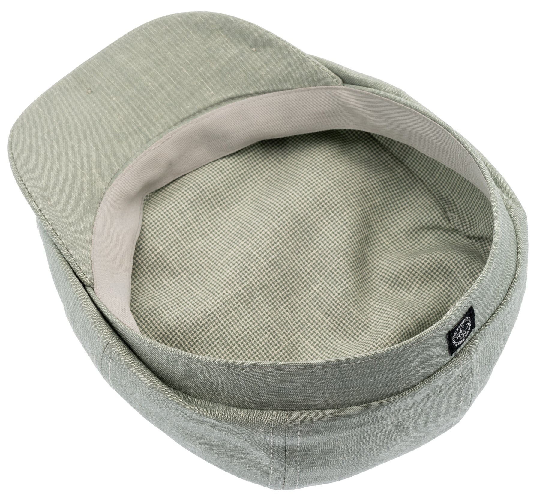 Alan Light green  gubbkeps i linnechambray Vår/sommarkeps säljs på Hospitalsg 16 - 2