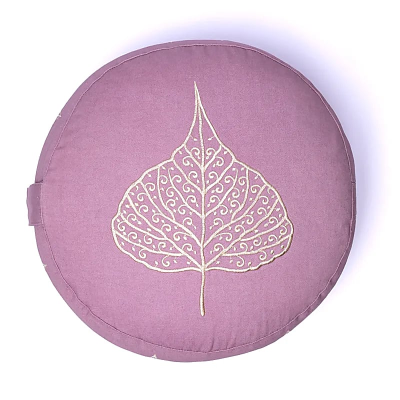 Meditationskudde lila bodhiblad ekologisk bomull (OCS) - 2