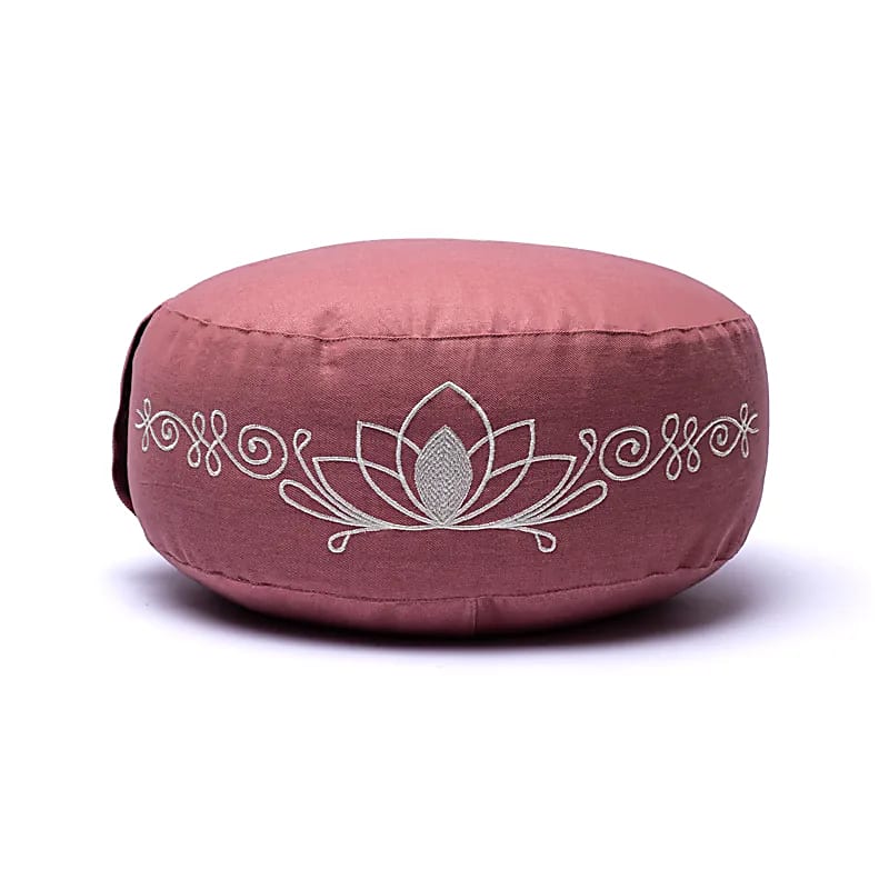 Meditationskudde gammelrosa lotus ekologisk bomull (OCS) - 2