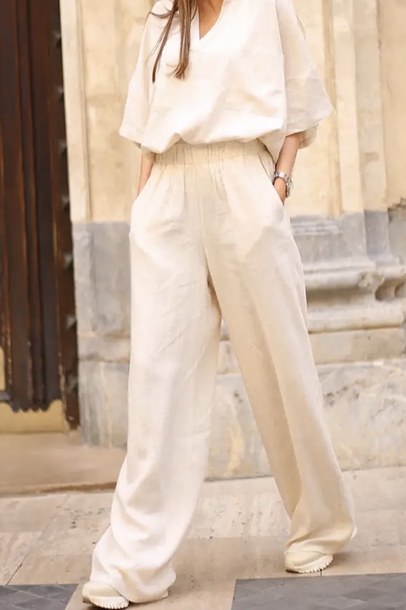 Depeche -  Tara Trousers Nature - 2