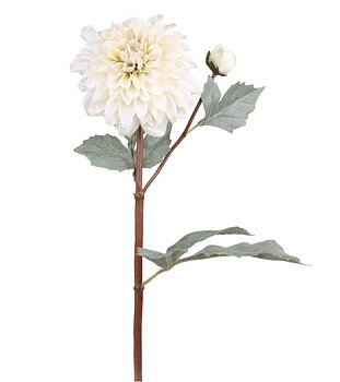 White Dahlia artificial plant shabby chic country style