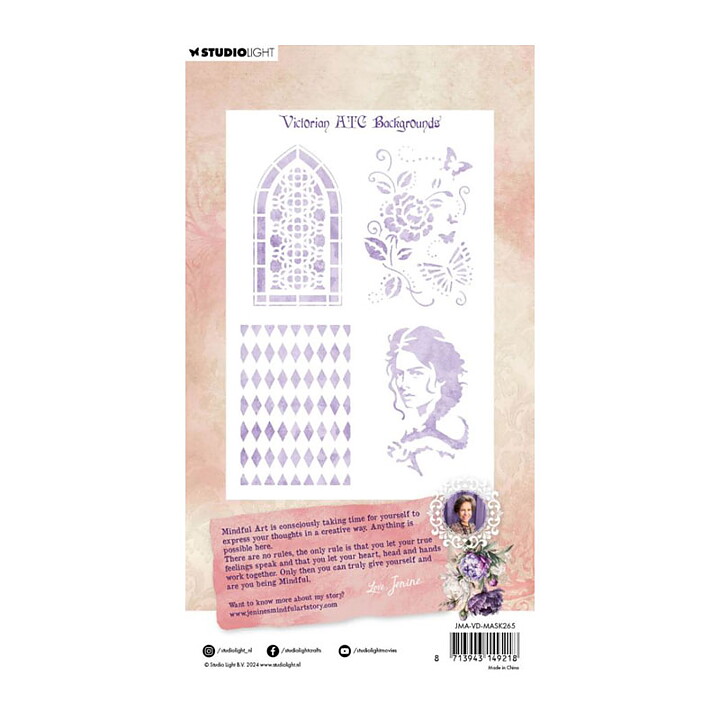 Studio Light Stencil - Victorian ATC Backgrounds