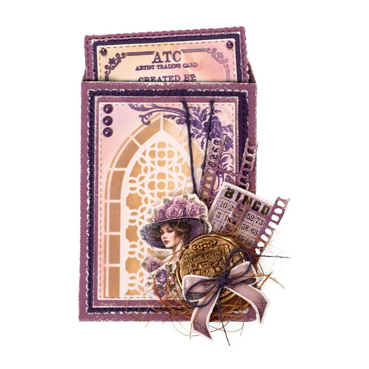 Studio Light Stencil - Victorian ATC Backgrounds