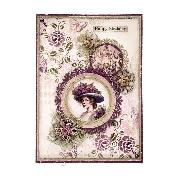 Studio Light Stencil - Victorian ATC Backgrounds