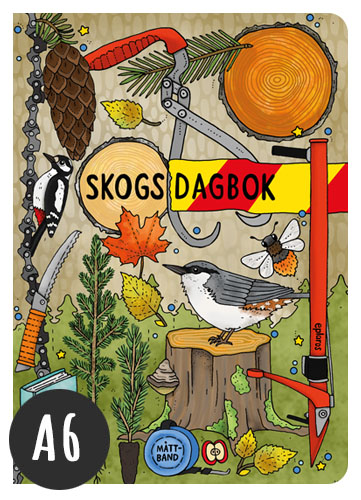 A6 Anteckningsbok Skogsdagbok