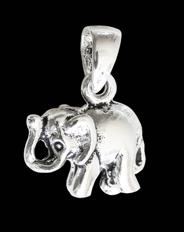 Ett litet elefant halsband i Äkta silver.
