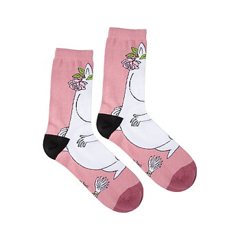 Mumin strumpor 39-41 - Snorkfröken, rosa