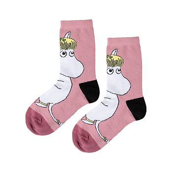 Mumin barnstrumpor 31-34 - Snorkfröken, rosa