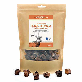 Tassafritt Hjortlunga Träningsgodis 80g