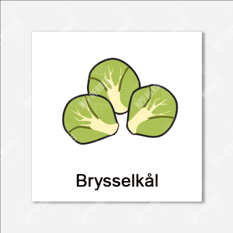 Bildstödsbilder Grönsaker, 3x3 cm - 20