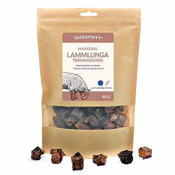 Tassafritt Hundgodis Lammlunga 80g