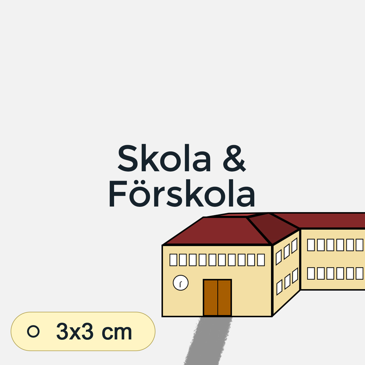 Bildstödsbilder Skola/Förskola, 3x3 cm