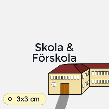 Bildstödsbilder Skola/Förskola, 3x3 cm