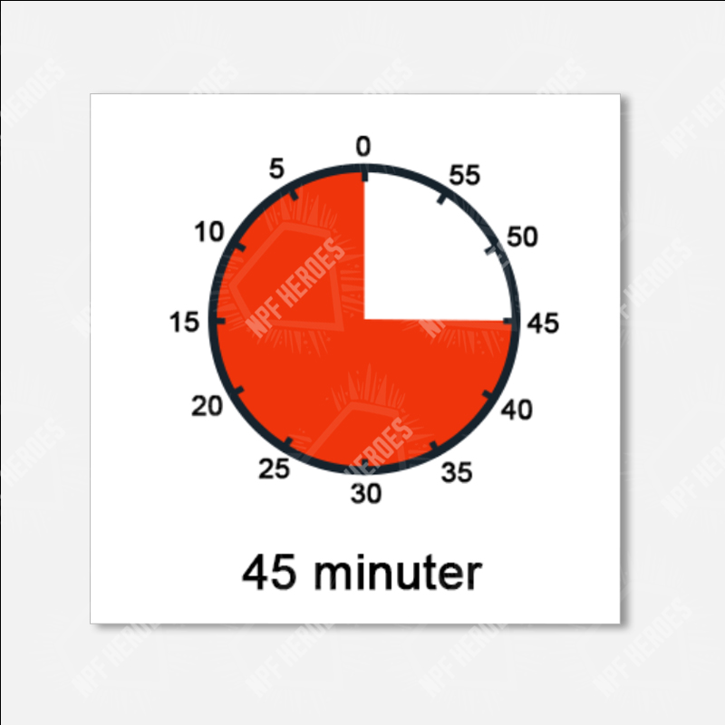 45 minuter
