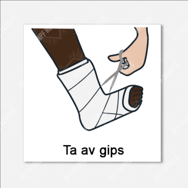 Ta av gips