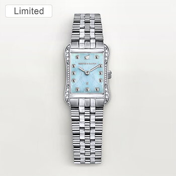 H&B Cronvas Pavé, Silver & Blue Pearl