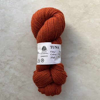 Tuna Roströd 3765, Klippan 2-trådigt ullgarn 310m /100g