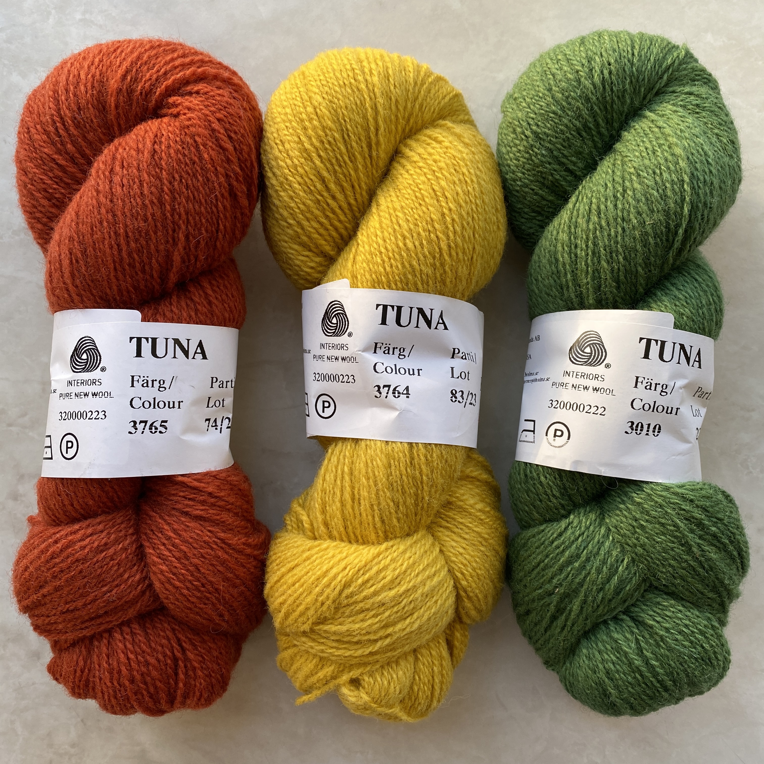 Tuna Grön 3010, Klippan 2-trådigt ullgarn 310m /100g - 5