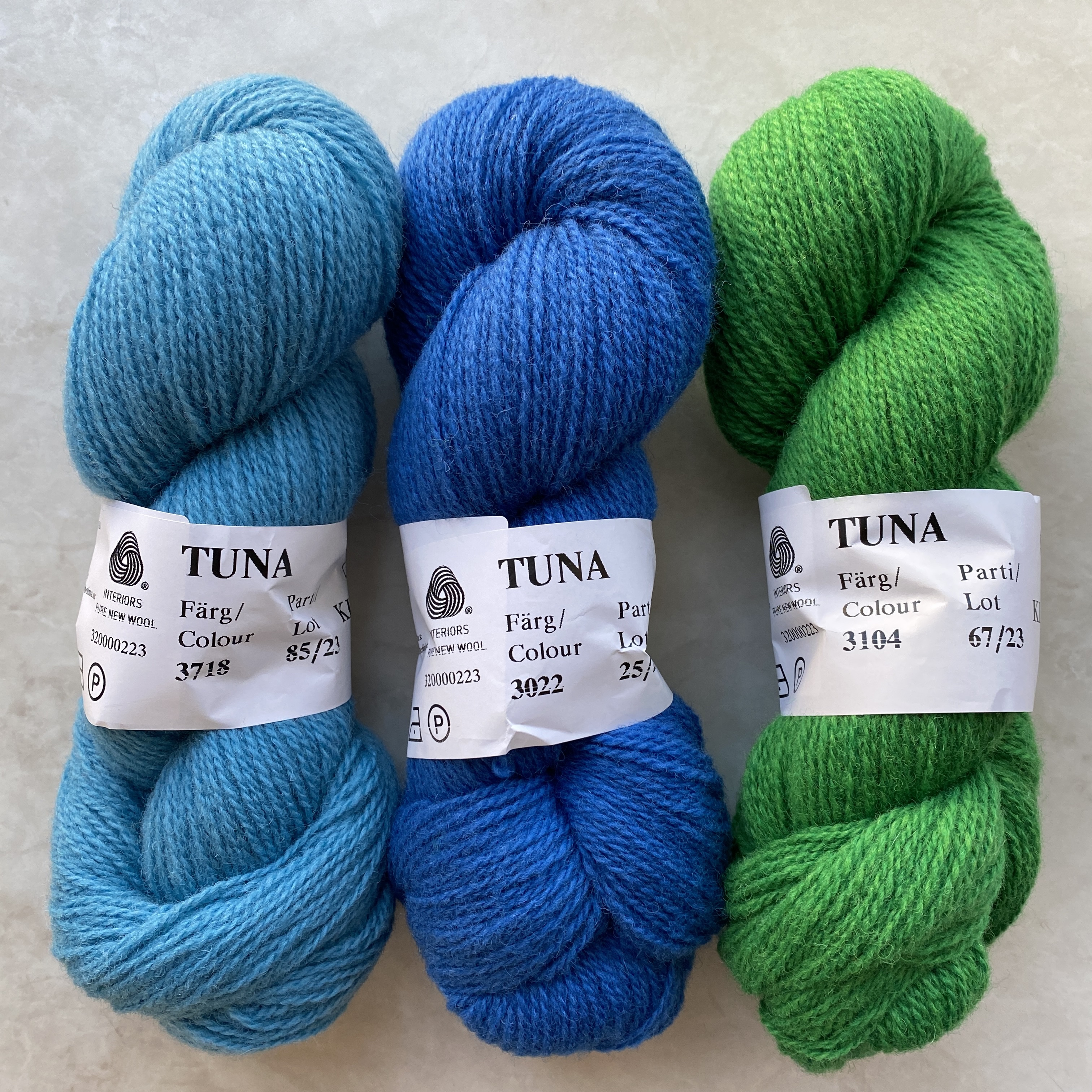 Tuna Turkos 3718, Klippan 2-trådigt ullgarn 310m /100g - 6
