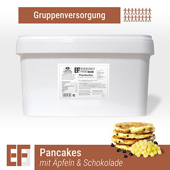 Convar Emergency Food | Pannkaka med äpplen och choklad| Frystorkad mat | 5500g