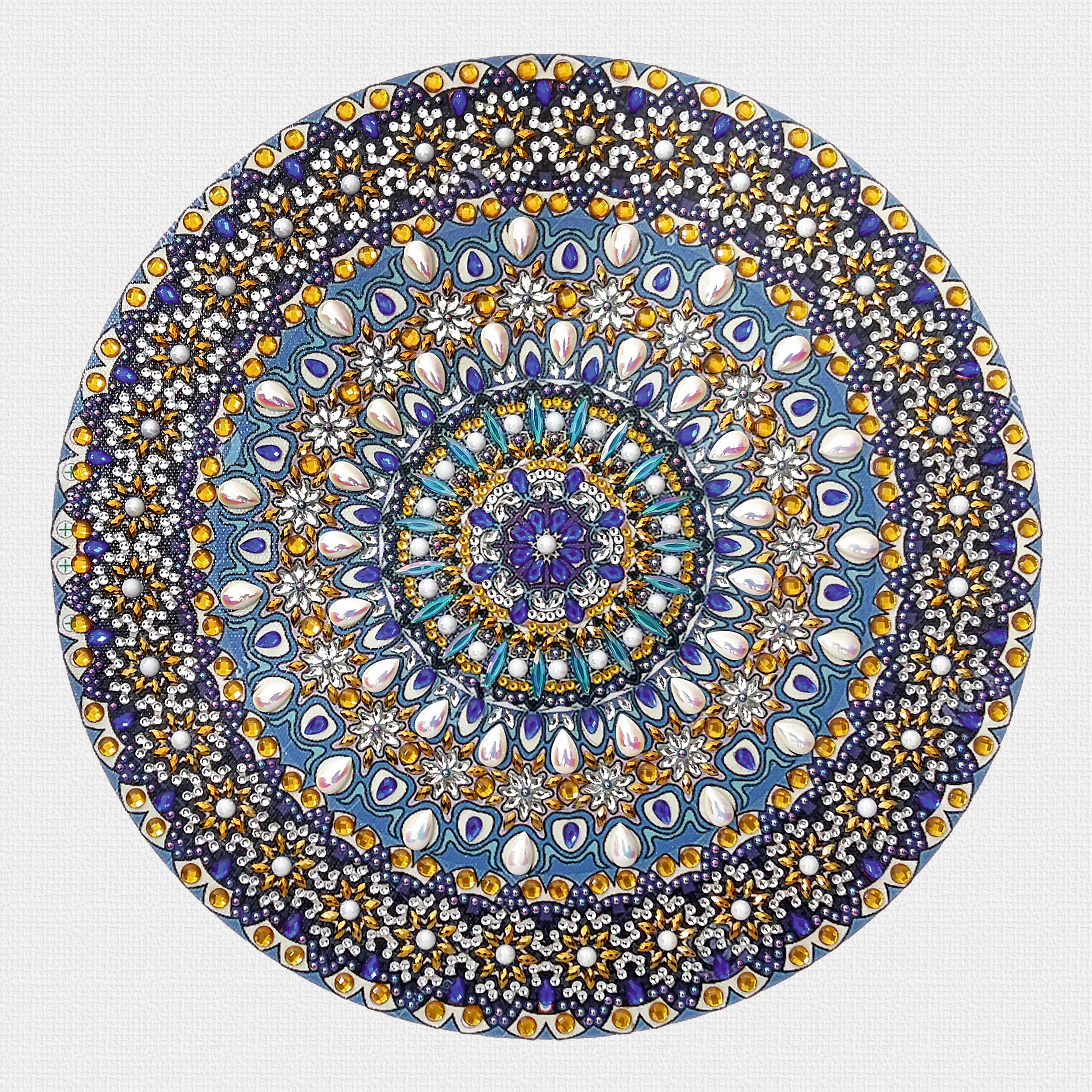 Diamond Painting - Mandala -Blå - 4