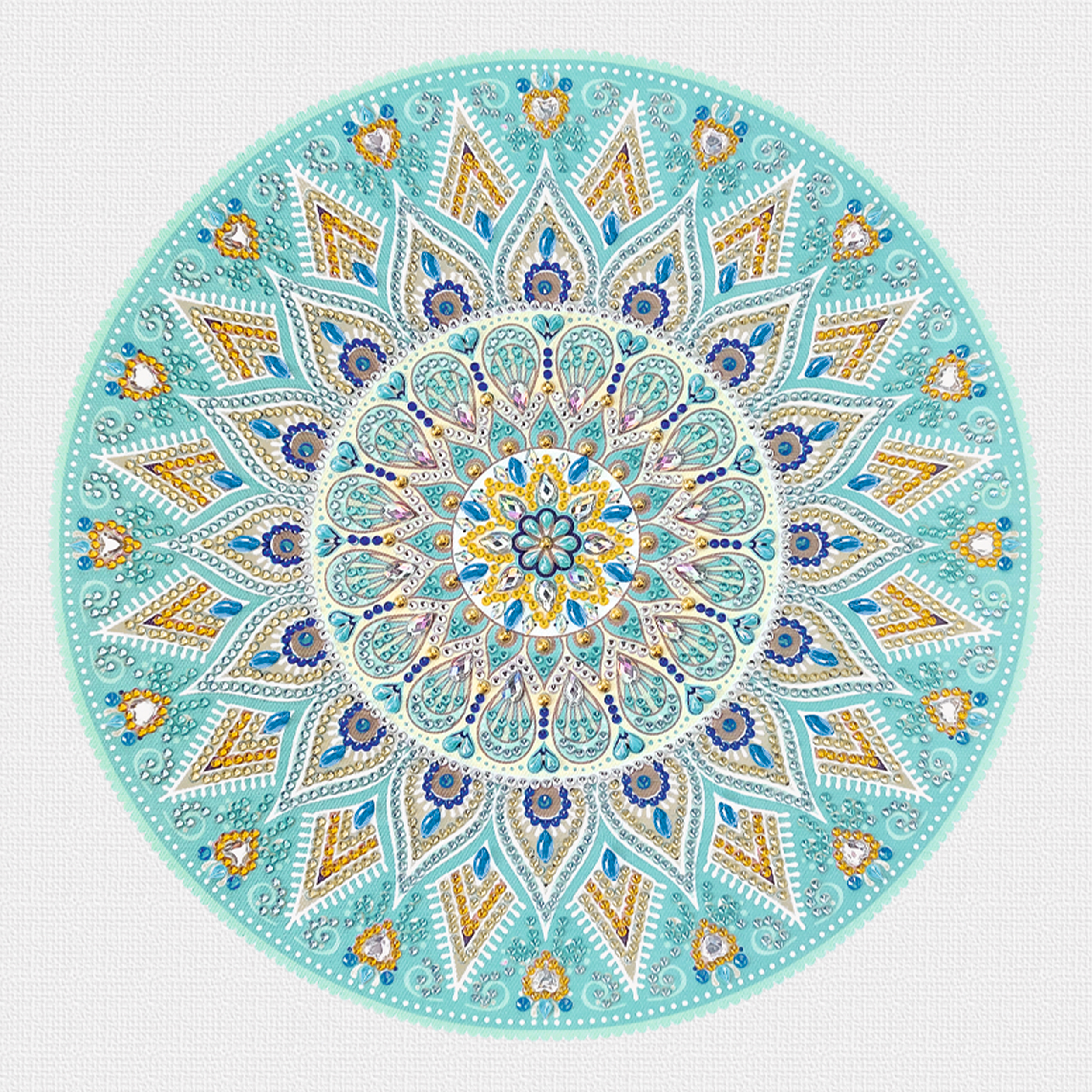 Diamond Painting - Mandala -Turkos - 5