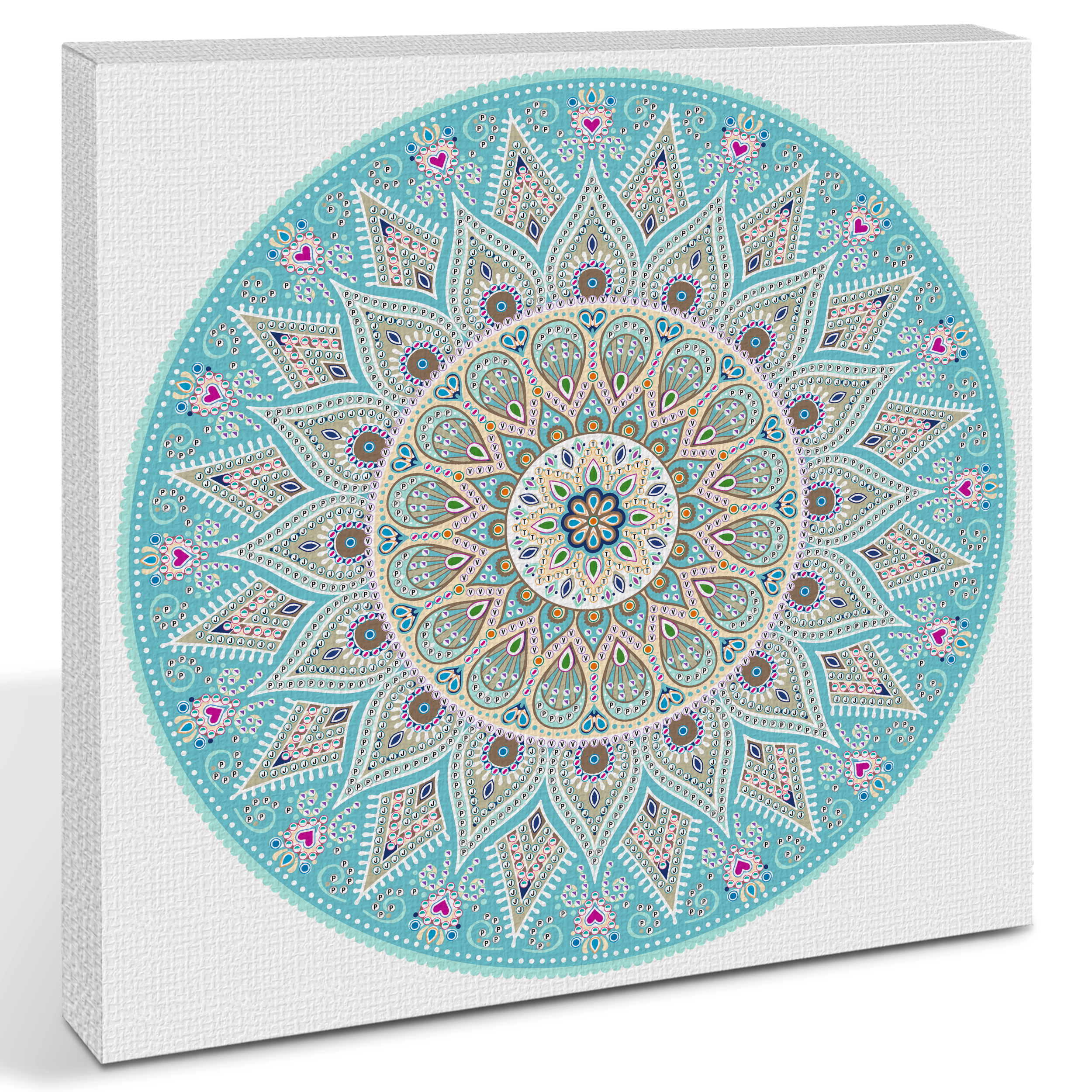 Diamond Painting - Mandala -Turkos - 6