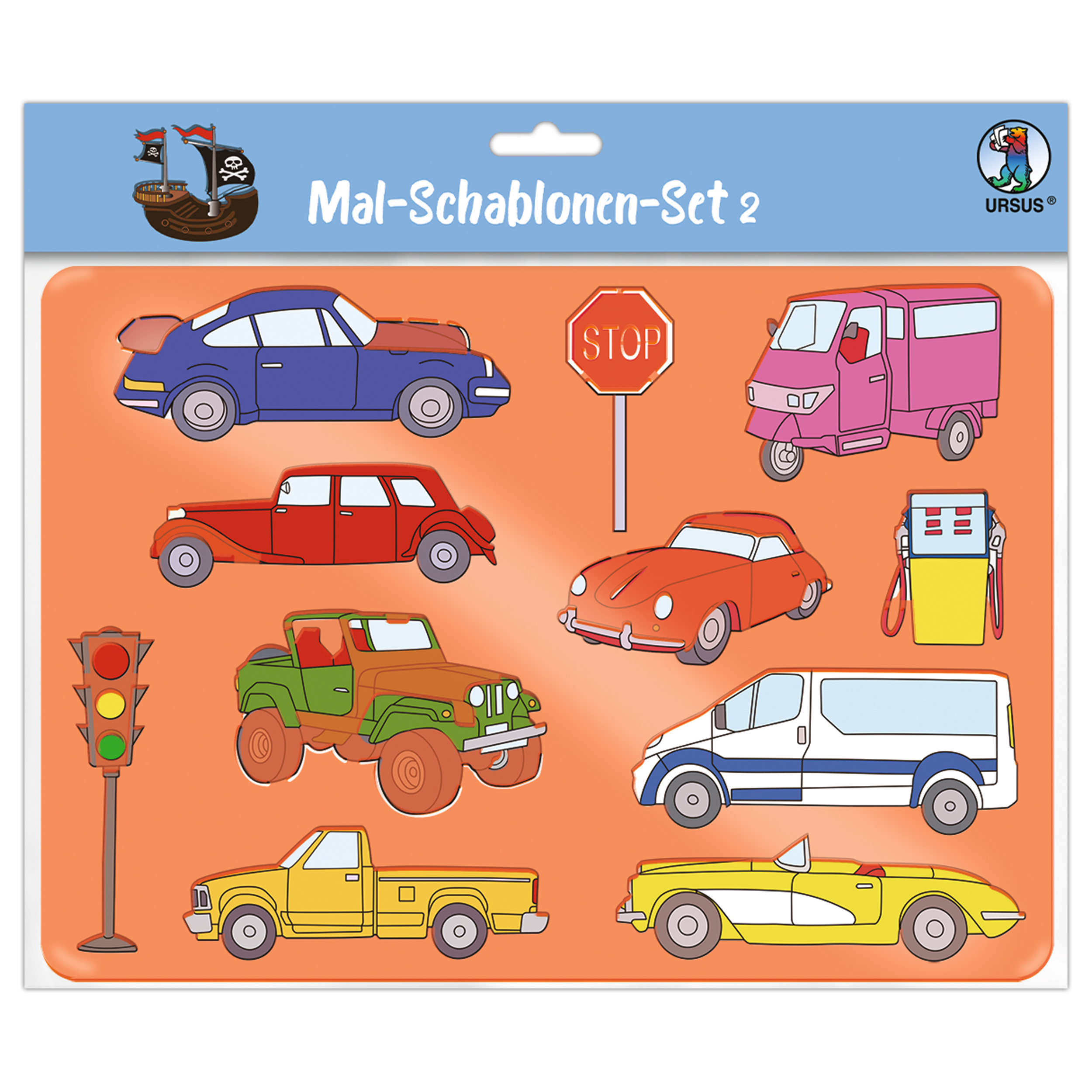 Schabloner olika set à 6 st- STORA - 8