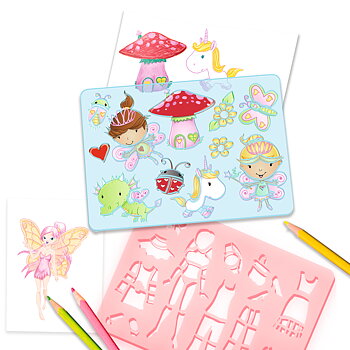 Schabloner olika set à 6 st- STORA