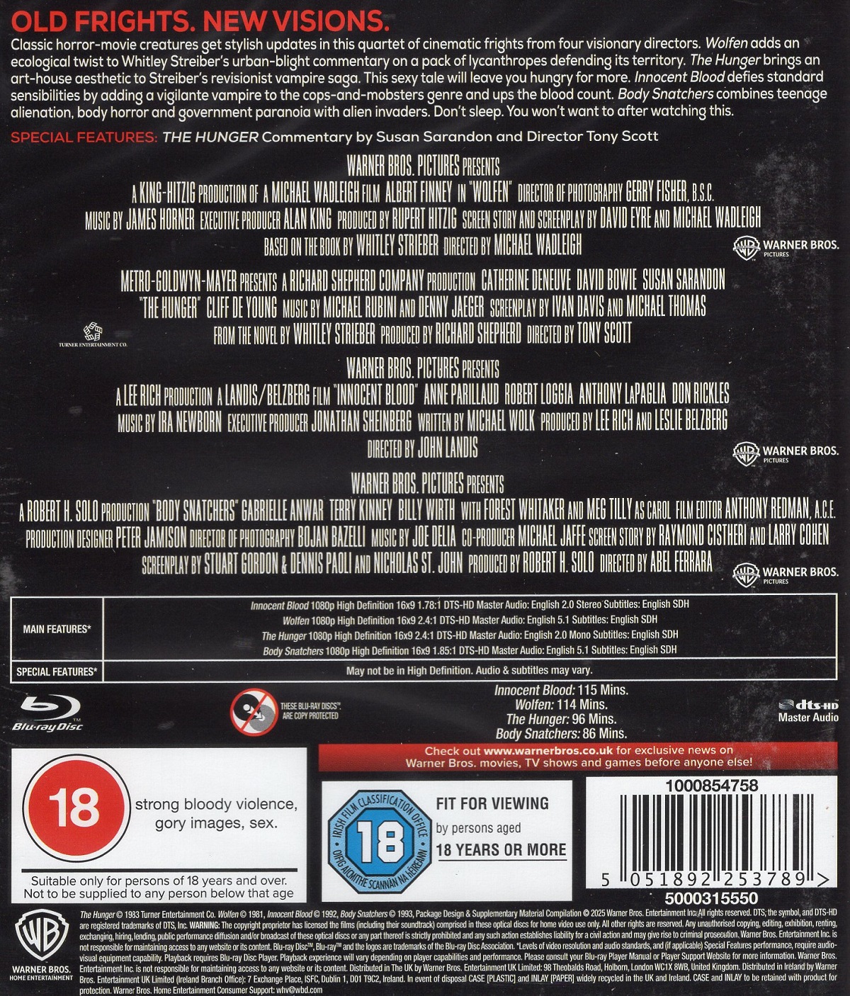Horror Thrillers: 4-Film Collection (ej svensk text) (Blu-ray) - 2