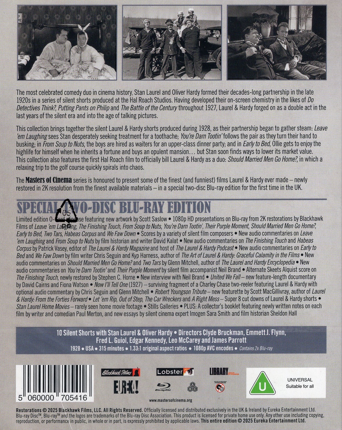 Laurel and Hardy : The Silent Years (1928) (Limited Edition) (ej svensk text) (Blu-ray) - 2