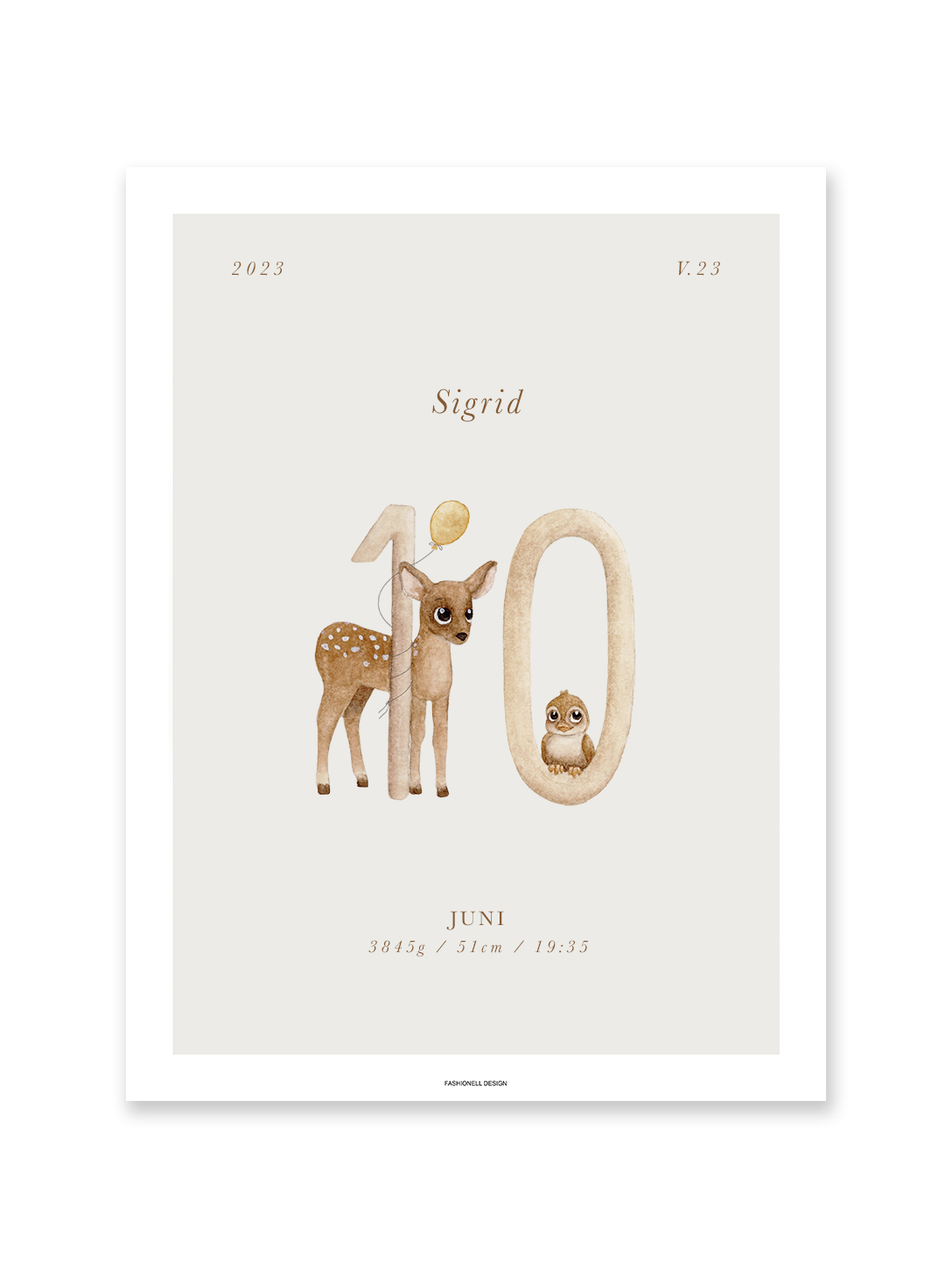 Animal birthday poster