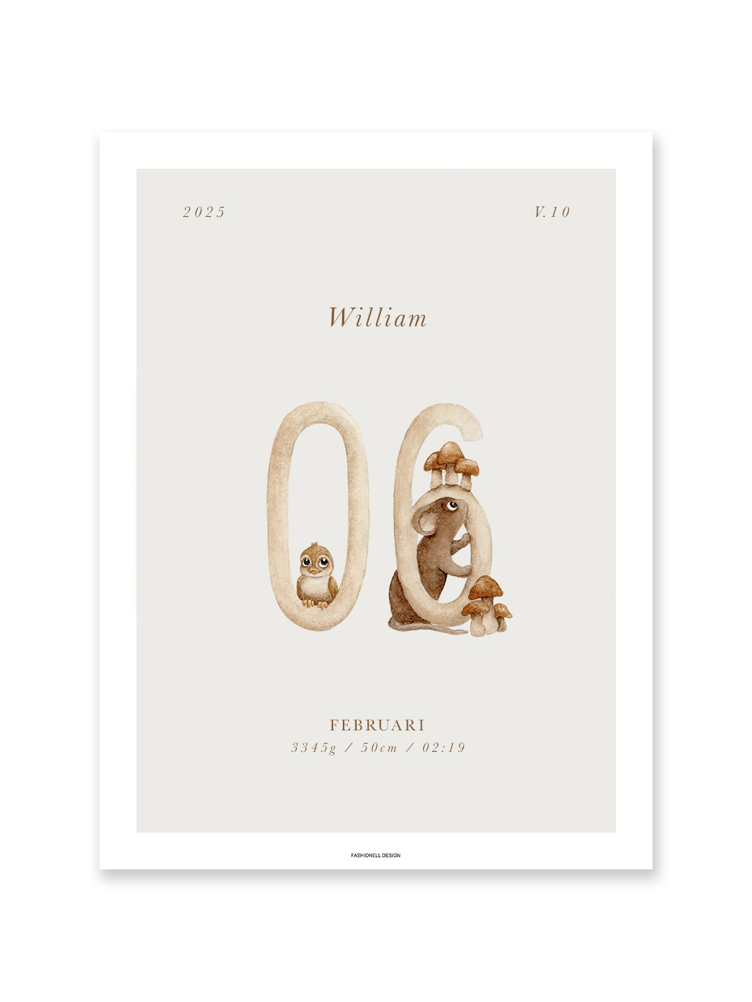 Animal birthday poster
