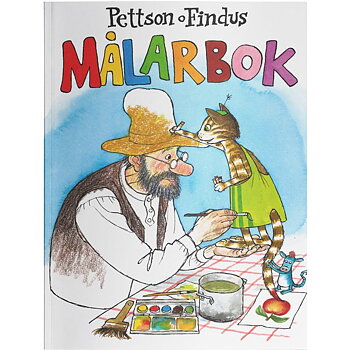 Pettson & Findus Målarbok