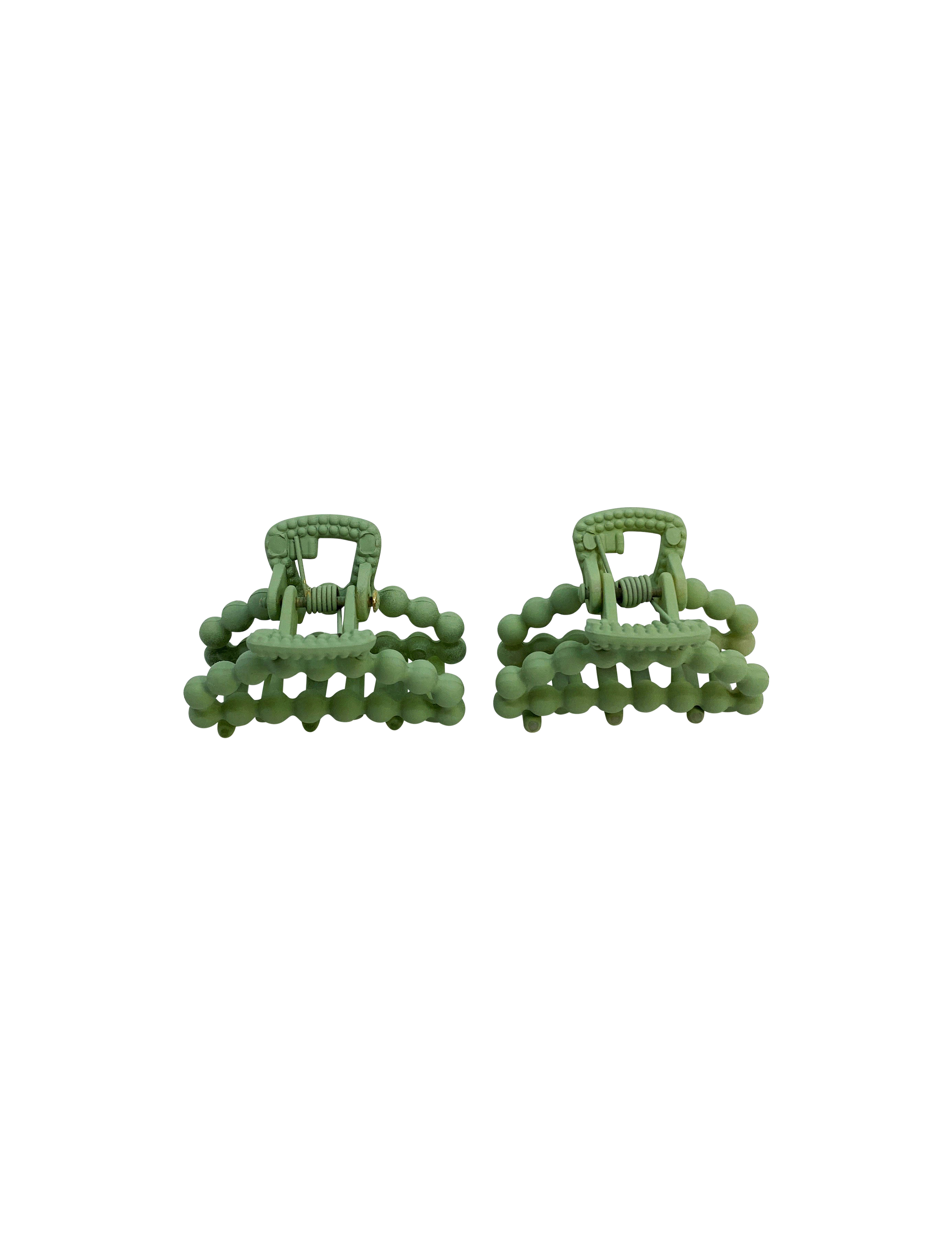Hair clip light green 2pcs clamp styling of hair hairstyling