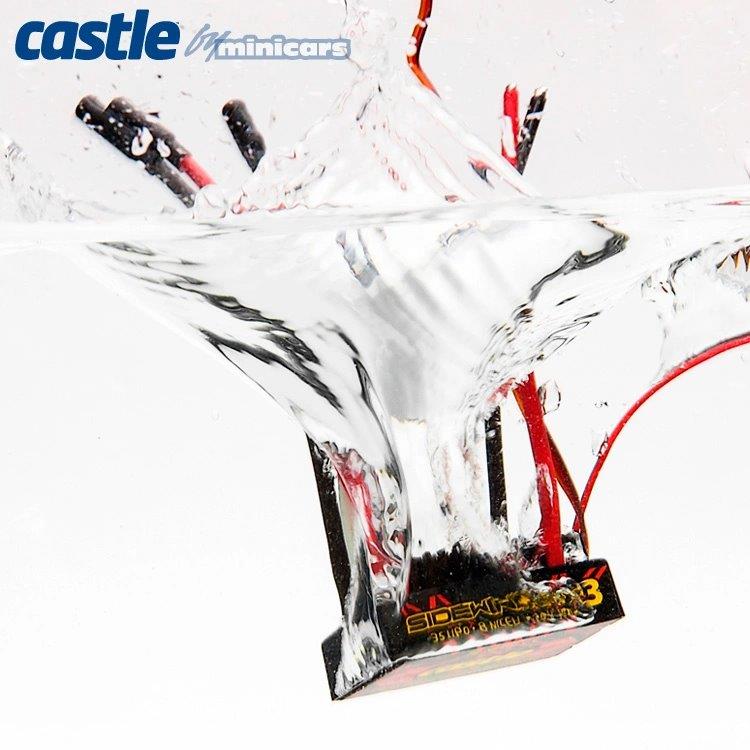 Castle SIDEWINDER 3 ESC 12V 1/10 med 1406-5700KV Sensormotor - 12