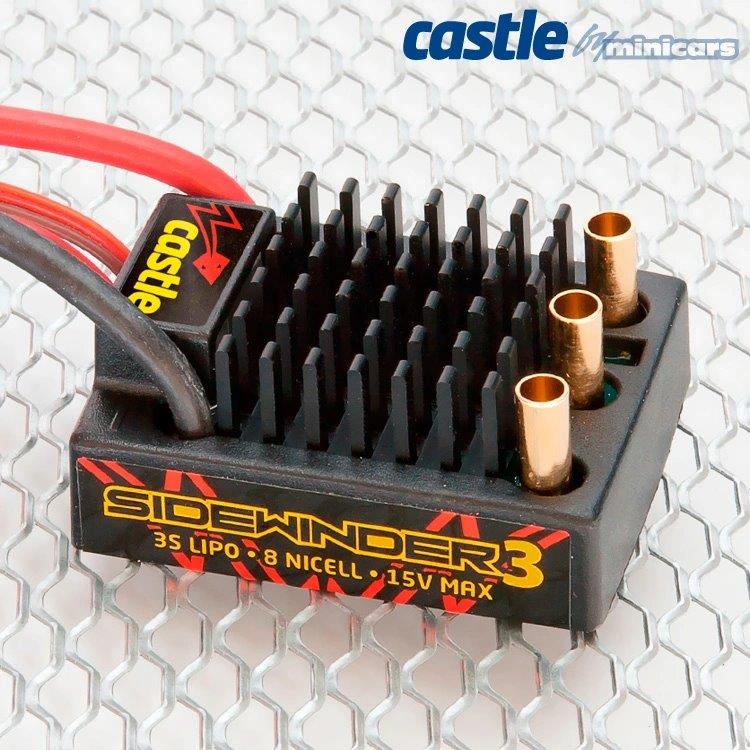 Castle SIDEWINDER 3 ESC 12V 1/10 med 1406-5700KV Sensormotor - 10