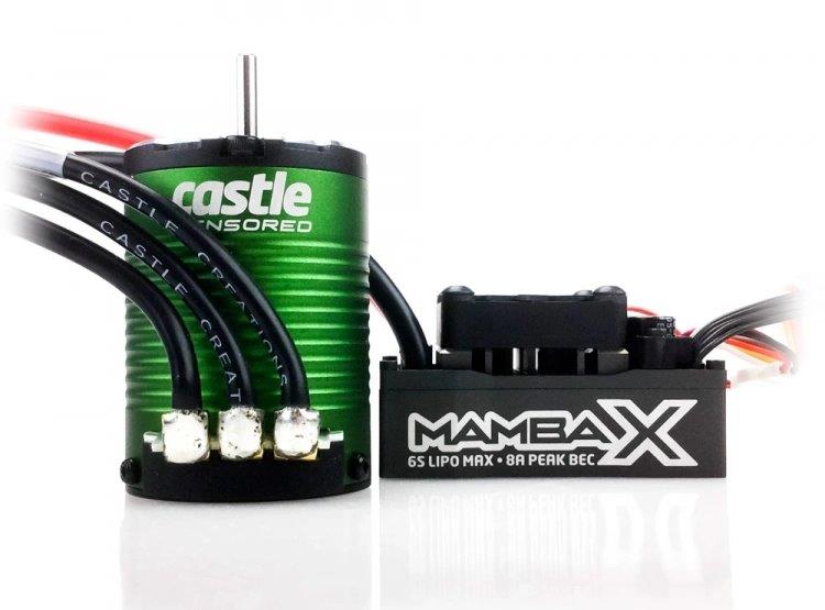 Castle MAMBA X Sensor ESC 25,2V WP och 1406-7700KV Combo