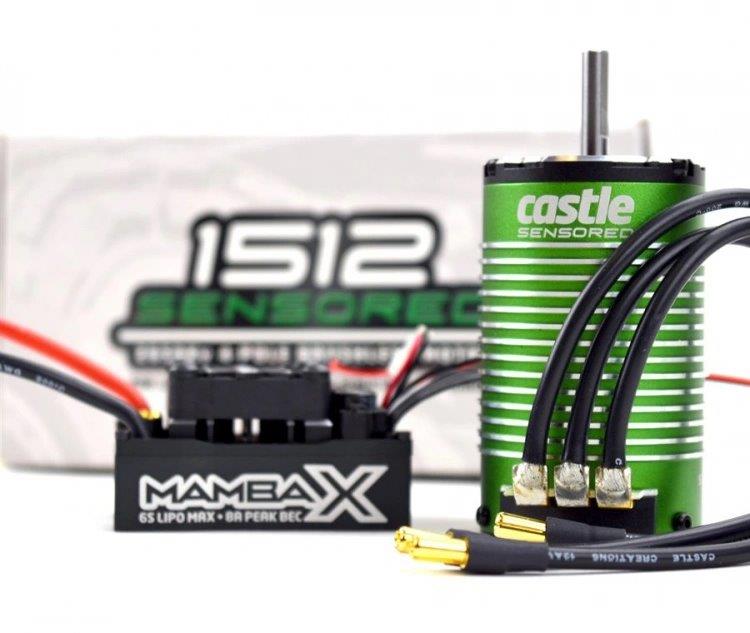 Castle MAMBA X Sensor ESC 25,2V WP, 1512-1800KV Combo E-Buggy