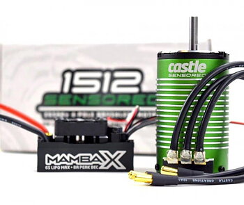 Castle MAMBA X Sensor ESC 25,2V WP, 1512-1800KV Combo E-Buggy