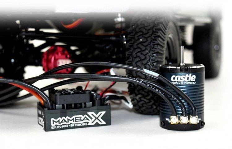 Castle MAMBA X Sensor ESC 25,2V WP, 1406-2280KV Combo Crawler - 2