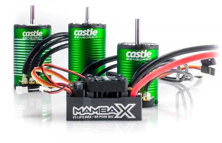 Castle Mamba X SCT ESC Combo med 1415-2400KV Sensormotor - 4