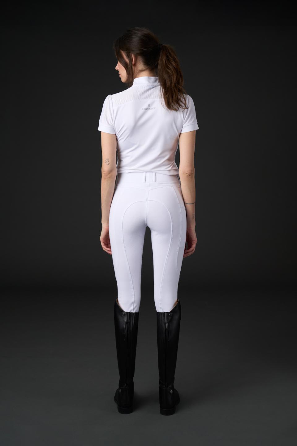 Equipage Kalea fullgrip stevne tights hvit barn og voksen 140-2XL