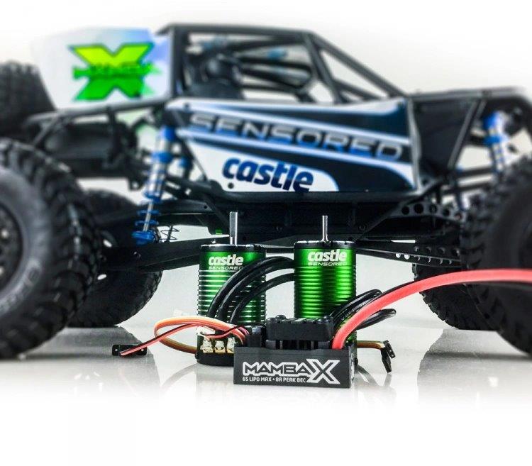 Castle Mamba X SCT ESC Combo med 1415-2400KV 5mm Sensormotor - 7