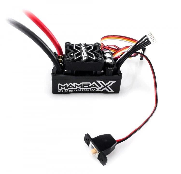 Castle Mamba X SCT ESC Combo med 1415-2400KV 5mm Sensormotor - 19