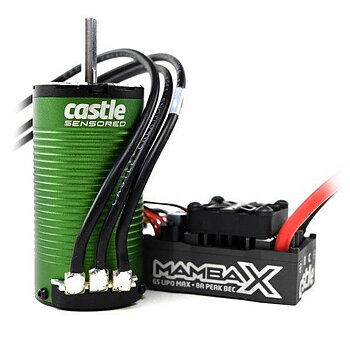 Castle Mamba X SCT ESC Combo med 1415-2400KV 5mm Sensormotor
